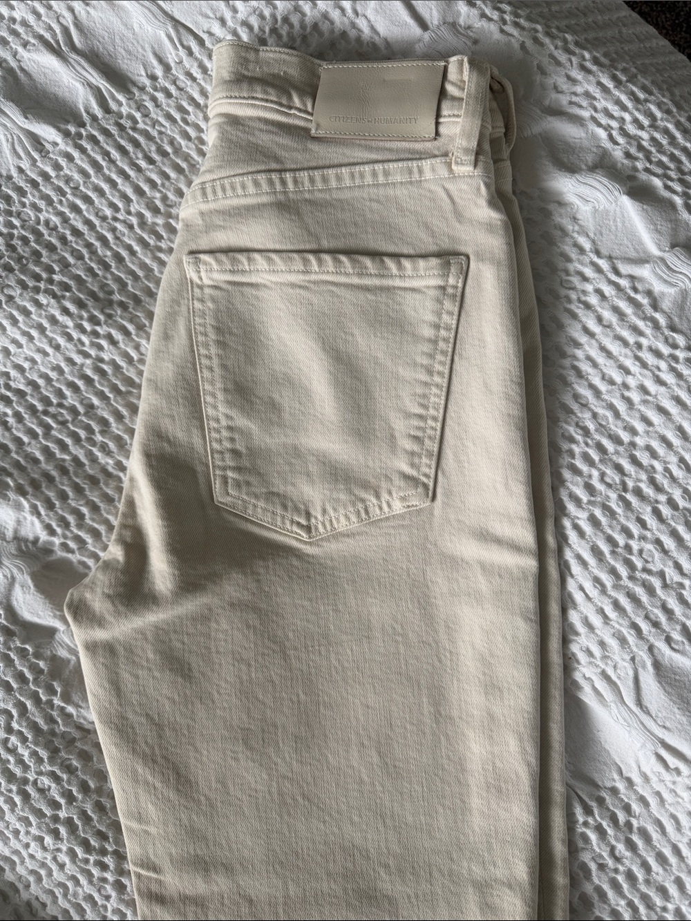 Citizens of Humanity High-Rise Jeans in Cream